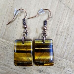 OOAK Tiger Eye Earrings